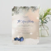 Christmas Party Invitation, Holiday Greetings Card 招待状 (スタンド正面)