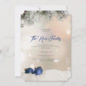 Christmas Party Invitation, Holiday Greetings Card 招待状 (正面)