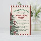 Christmas Party Invitation, Holiday Invite 招待状 (スタンド正面)