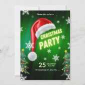 Christmas Party Invitation Template 招待状 (正面)