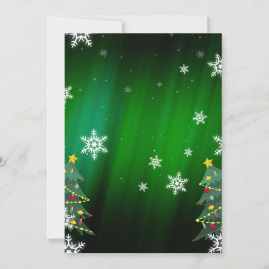 Christmas Party Invitation Template 招待状 (裏面)