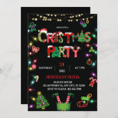 Christmas Party Invitation - Xmas Party invite 招待状 (正面/裏面)
