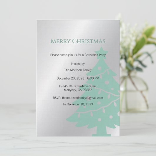 Christmas Party Invite, Christmas Dinner 招待状 (スタンド正面)