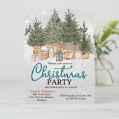 Christmas Party Pine Trees 招待状 (スタンド正面)