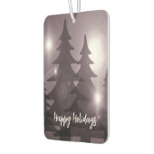 Christmas Party Pink Trees Holiday Winter Elegant カーエアーフレッシュナー (左)