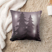 Christmas Party Pink Trees Holiday Winter Elegant クッション (ブランケット)