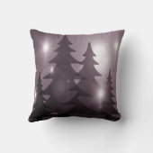 Christmas Party Pink Trees Holiday Winter Elegant クッション (裏面)