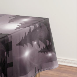 Christmas Party Pink Trees Holiday Winter Elegant テーブルクロス