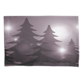 Christmas Party Pink Trees Holiday Winter Elegant 枕カバー