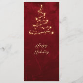 Christmas Party Red Velvet with Tree Manu Card メニュー (裏面)