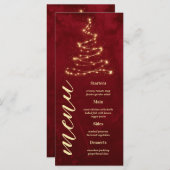 Christmas Party Red Velvet with Tree Manu Card メニュー (正面/裏面)