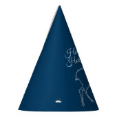 Christmas Party Reindeer Blue Sky Shiny Stars パーティーハット (左)