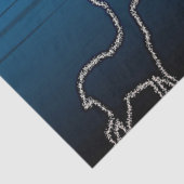 Christmas Party Reindeer Tree Blue Sky Shiny Stars 薄葉紙 (詳細)