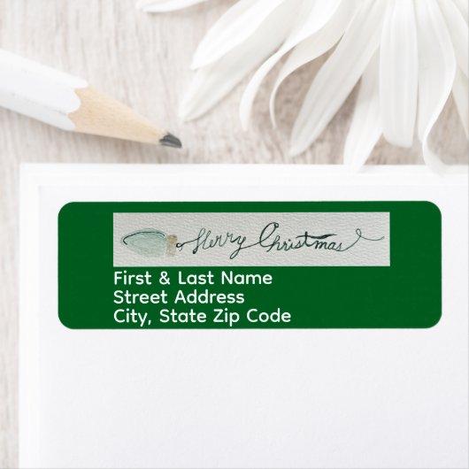 Christmas Party Return Label ラベル (インサイチュ)