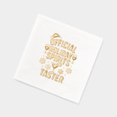 Christmas party spirits taster funny quote 箔ナプキン (左)