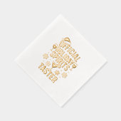 Christmas party spirits taster funny quote 箔ナプキン (右)