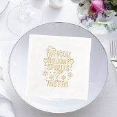 Christmas party spirits taster funny quote 箔ナプキン