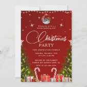 Christmas Party Winter Botanical 招待状 (正面)