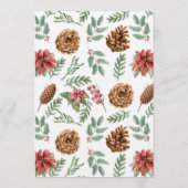 Christmas Party Winter Botanical  招待状 (裏面)