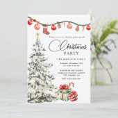 Christmas Party Winter Botanical 招待状 (スタンド正面)