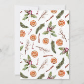 Christmas Party Winter Botanical Invitation 招待状 (裏面)