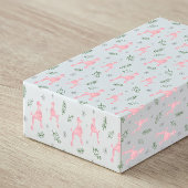 Christmas Pastel Pink Poodle Gift Wrapping Paper ラッピングペーパー