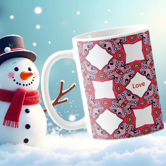 Christmas Patch Pattern From Love コーヒーマグカップ