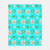 Christmas Pattern   フリースブランケット (正面)