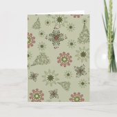 Christmas pattern backgrounds seamless surface pat カード (正面)