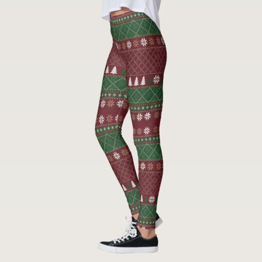 Christmas Pattern Leggings レギンス (左)
