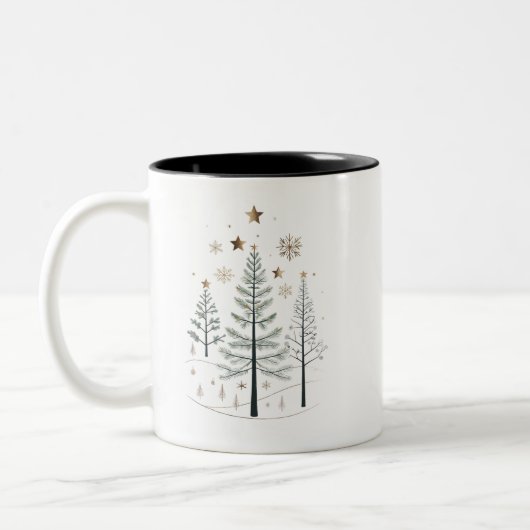 Christmas Pattern Mug ツートーンマグカップ (左)