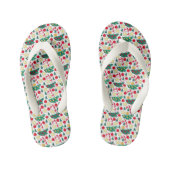 Christmas Pattern Pair of Flip Flops キッズビーチサンダル (フットベッド)