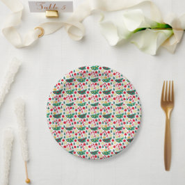 Christmas Pattern Paper Plates ペーパープレート