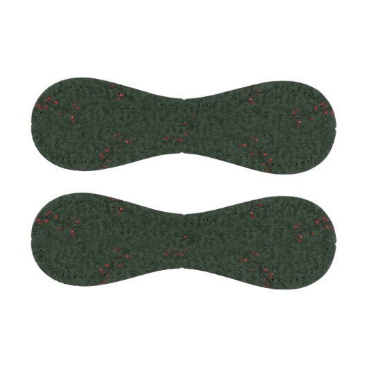 Christmas Pattern Pine Needles and Red Berries 野球ボール (パネル)