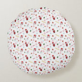 Christmas Pattern Round Pillow ラウンドクッション (裏面)