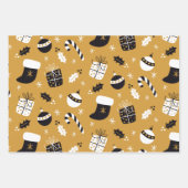 Christmas pattern set  ラッピングペーパーシート (正面2)