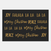 Christmas pattern set  ラッピングペーパーシート (正面)