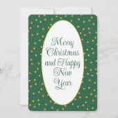 Christmas Pattern - Stars Shower Green Gold (正面)