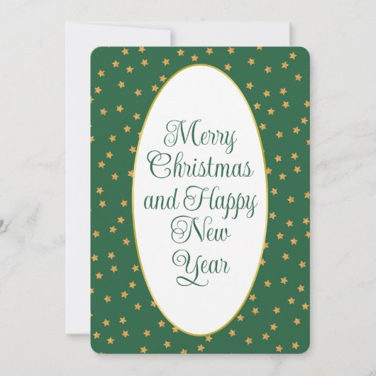 Christmas Pattern - Stars Shower Green Gold (正面)