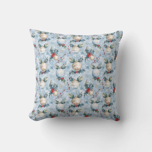 Christmas Pattern Throw Pillow クッション (正面)