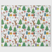 Christmas Pattern Wrapping Paper ラッピングペーパー (フラット)