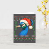 Christmas Pea Ugly Xmas Sweater  カード (黄色い花)