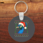 Christmas Pea Ugly Xmas Sweater  キーホルダー (正面)