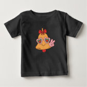 Christmas Peace Bell ベビーTシャツ (正面)