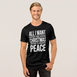 Christmas Peace Quote トライブレンドＴシャツ
