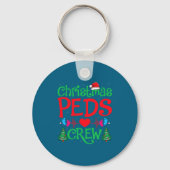 Christmas Peds Crew Santa Hat Xmas Tree Pediatric  キーホルダー (正面)