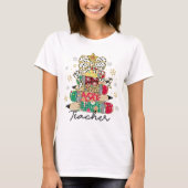 Christmas Pencil Tree Teacher Shirt Tシャツ (正面)