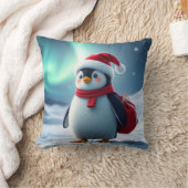 Christmas penguin クッション (ブランケット)