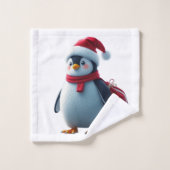 Christmas penguin バスタオルセット (ウォッシュタオル)