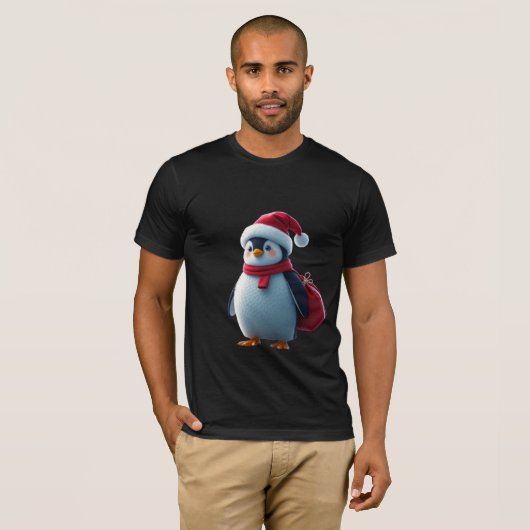 Christmas penguin tシャツ (正面フル)